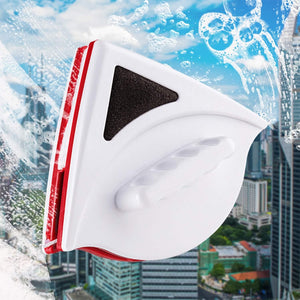Double Face Glass Cleaner, Triangle Window Magnetic Cleaner, Double Sided Glass Cleaning Brush, Home Wizard Wiper Surface Cleaning Tool, Outside Glass Washer Magnet Wiper, Glass Wiper Magnetic Cleaning Tool