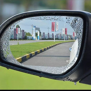 2 Pcs Rain Proof Side Mirror Glass, Anti Fog Film, Anti Water Mist Rainproof Film, Universal Soft Sticker Auto Accessories Film